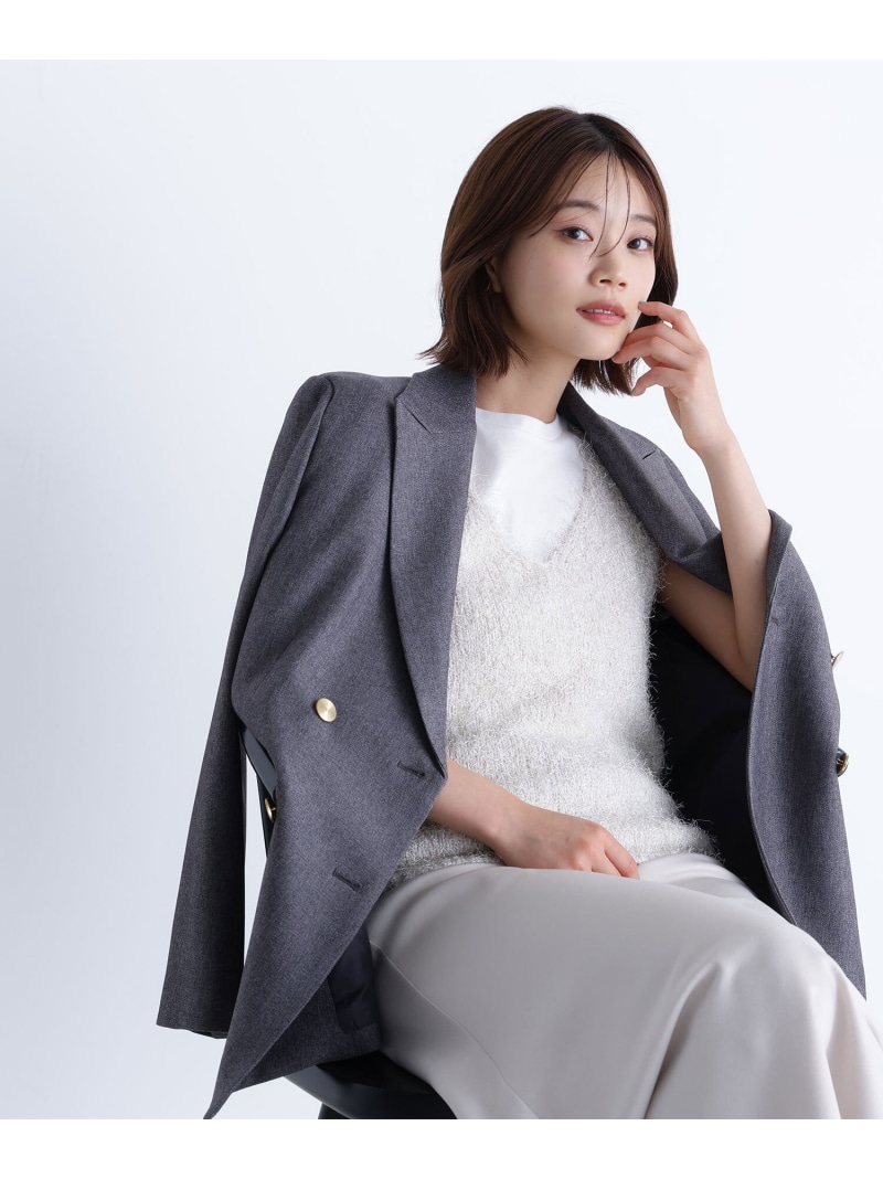 楽天市場】ダブルブレストボクシージャケット NATURAL BEAUTY BASIC