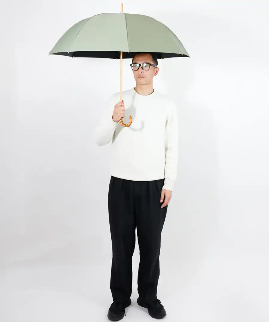 完全遮光100% 長傘 M/ストライプ(55cm)