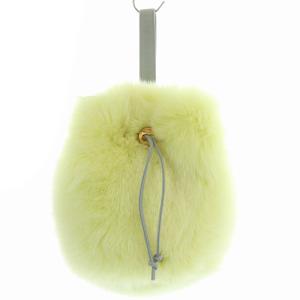 フォックスファーバッグ ハンドバッグ イエロー（2022/06/08買取