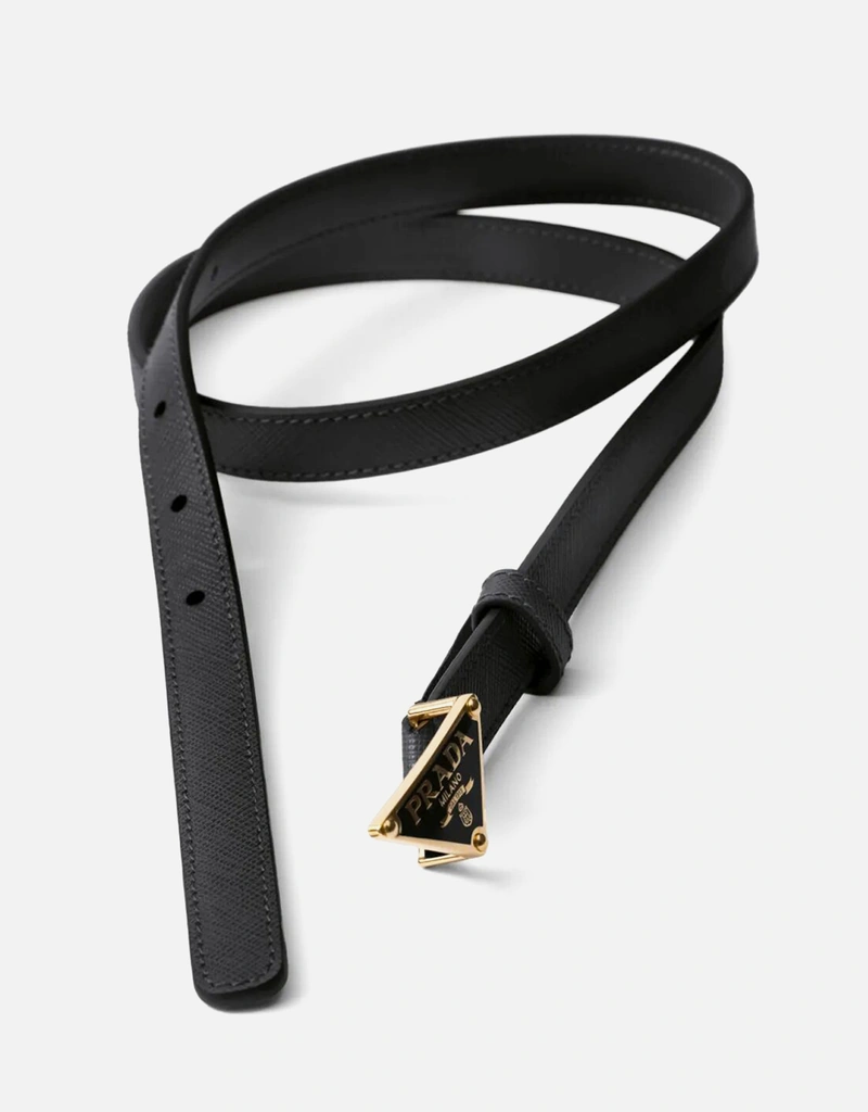 Prada サフィアーノカーフスキンレザーベルト (ベルト,スキニータイプ
