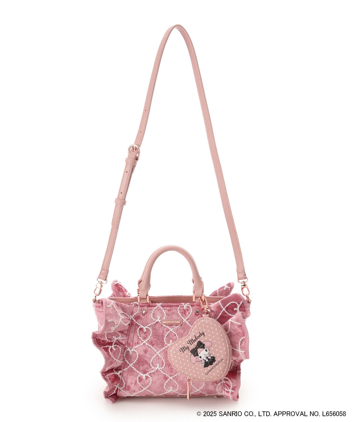 マイメロディコレクション」フリルハンドバッグ(FREE ピンク