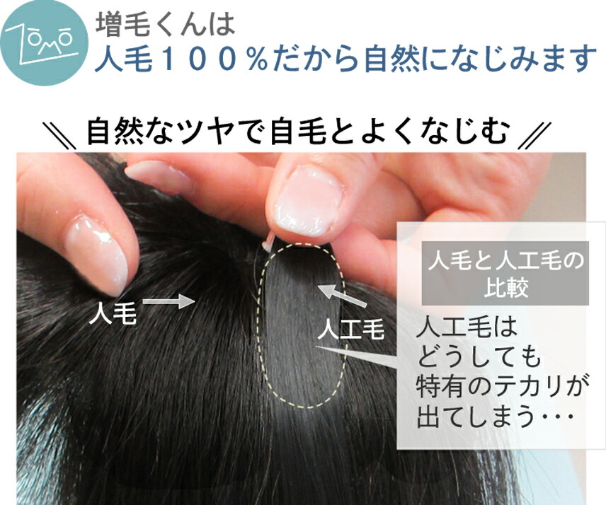 楽天市場】つむじ周辺にプラス！増毛くんシリーズつむじくん(人毛100