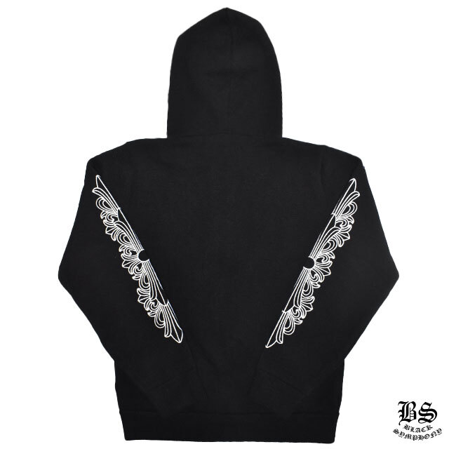 クロムハーツカシミヤパーカー ダガー&クロスボールジップアップ