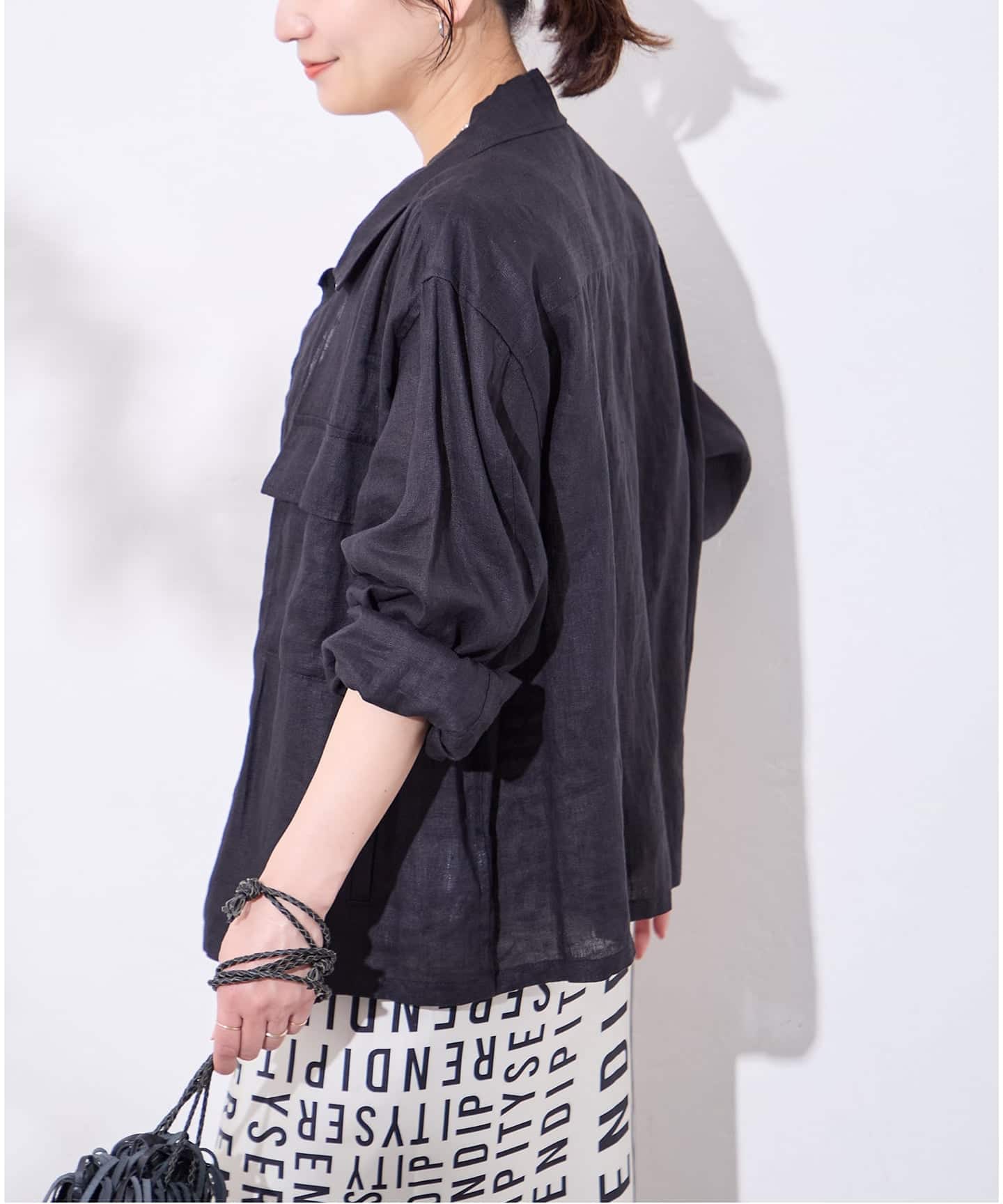 追加予約》リネンミリタリージャケット（ミリタリー）｜JOURNAL