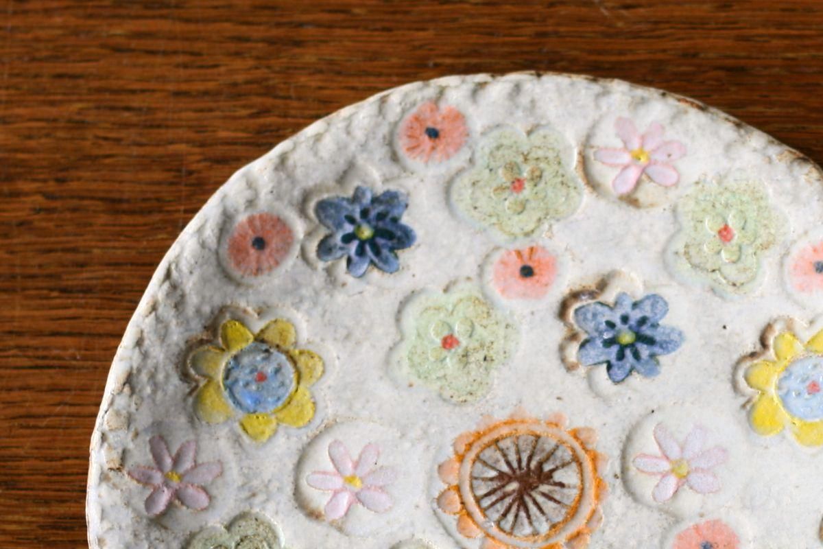 本田あつみ 和食器通販｜さわらぎ Wild flowerプレート中