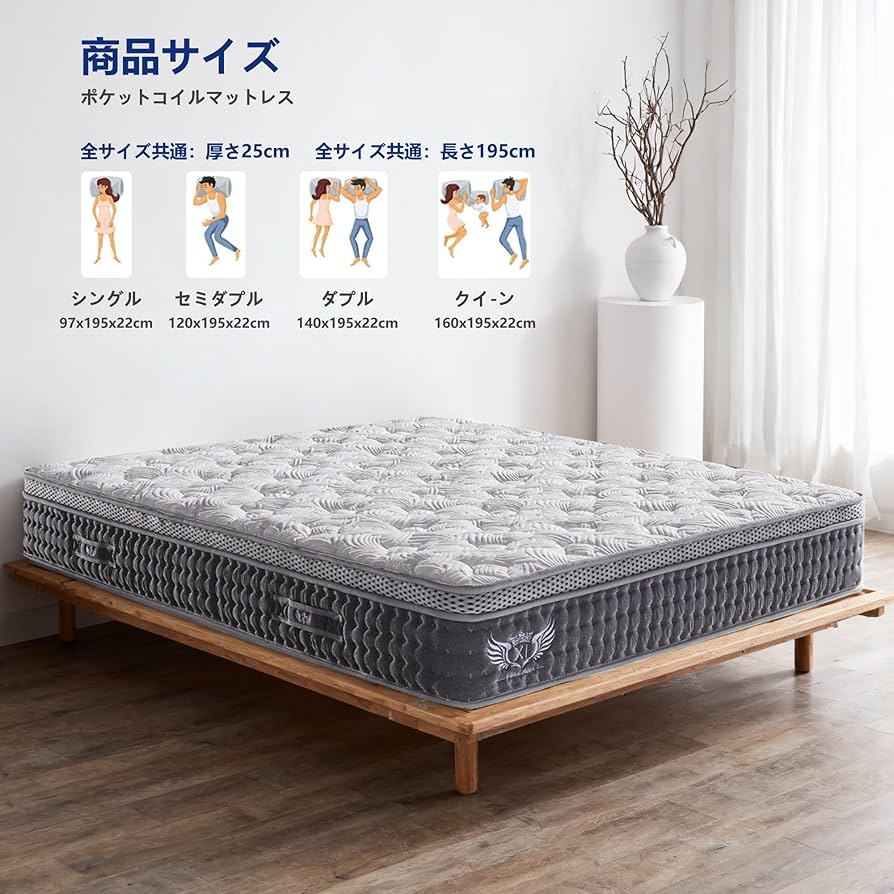 Amazon.co.jp: ANGEL QUEENマットレス クイーン、高反発フォーム