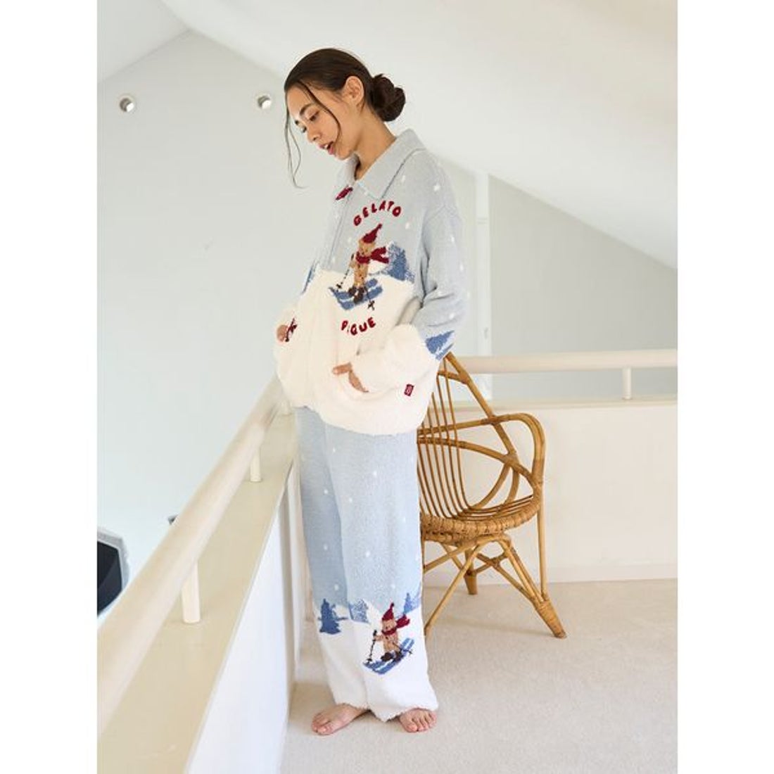 ジェラートピケ gelato pique 【HOLIDAY】スキーベアジャガードロング