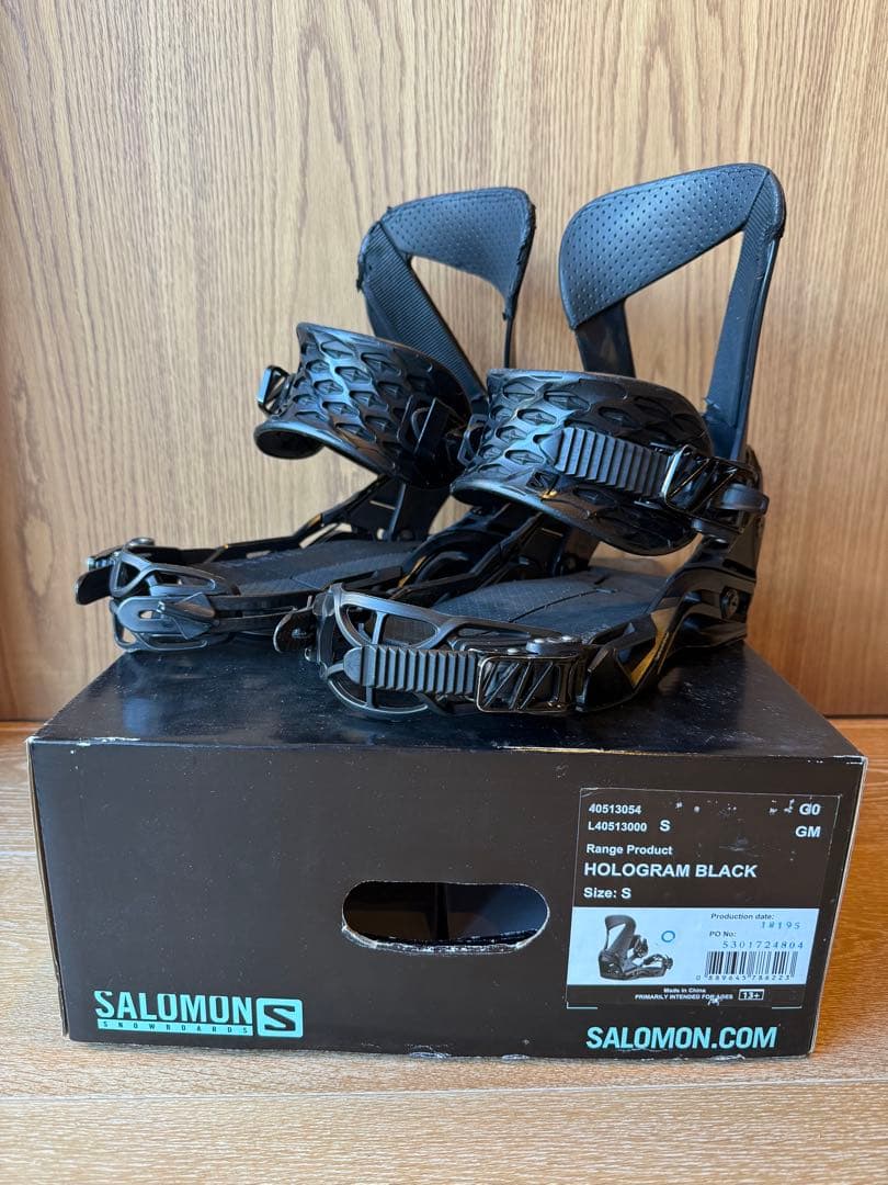 SALOMON HOLOGRAM BLACK ビンディング S ホログラム 25-26 SALOMON サロモン HOLOGRAM ホログラム スノーボード