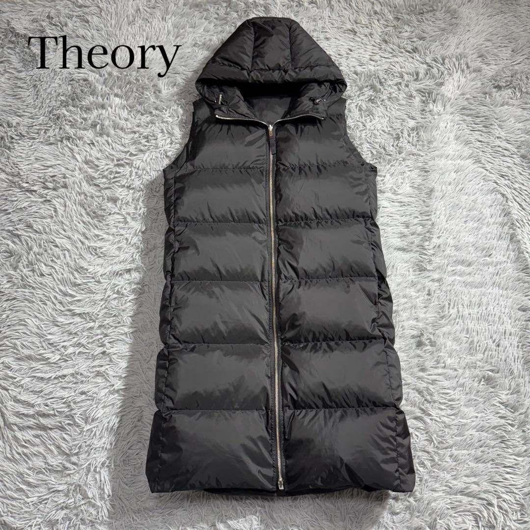 極美品✨セオリー 2way リバーシブルロングダウンベスト '19年 ブラック Theory - Theory 20aw リバーシブルダウンコートの通販 by yu♡'s shop