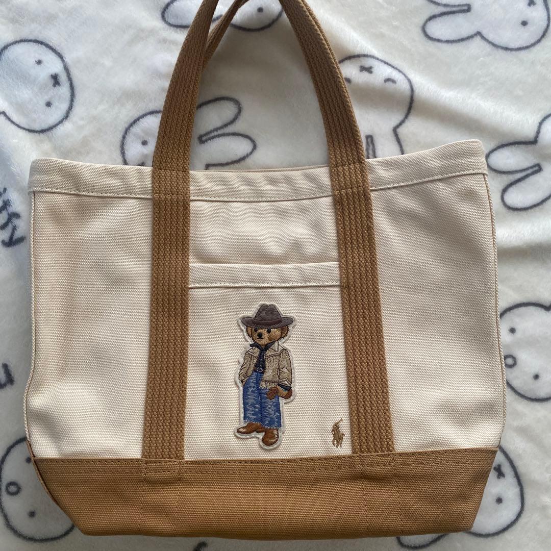 ラルフローレン ポロベア 近年 トートバッグ ラルフローレン ポロベア キャンバストート Lサイズ ギフトOK (POLO