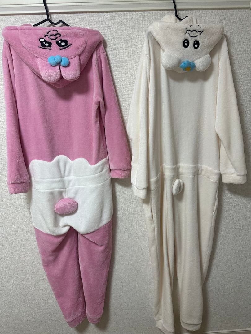 おぱんちゅうさぎ んぽちゃむ 着ぐるみ パジャマ 2点セット 人気キャラクター「おぱんちゅうさぎ」「んぽちゃむ」ポップな化粧雑貨
