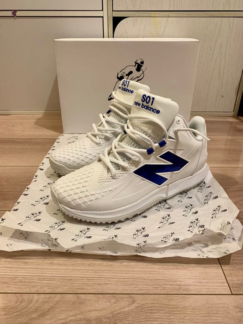 New Balance トレーニングシューズ ホワイト/ブルー 楽天市場】ニューバランス トレーニングシューズ（カラーブルー