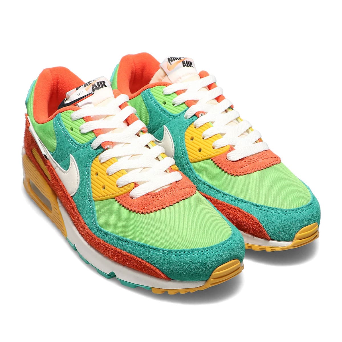 NIKE AIR MAX 90 SE ROMA GREEN/SAIL-ORANGE-MEAN GREEN（ナイキ エア