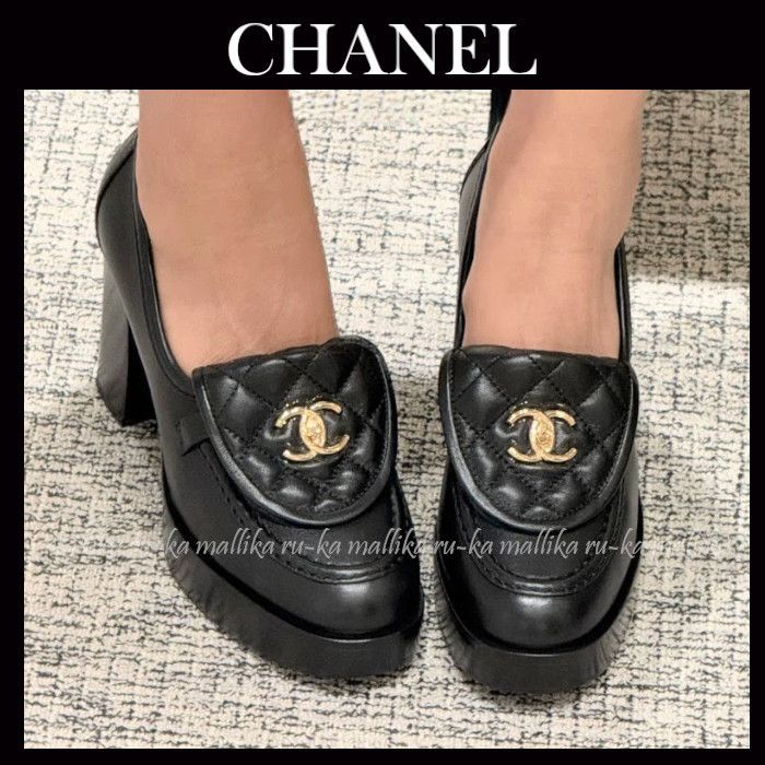 ヒールタイプ♡ターンロック【CHANEL】ローファーパンプス (CHANEL