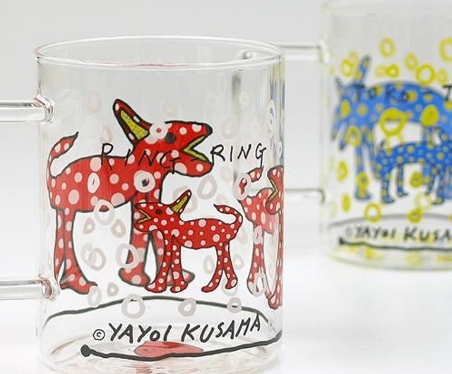 台湾 草間彌生：ガラスマグセット gladden-more - Pinkoi
