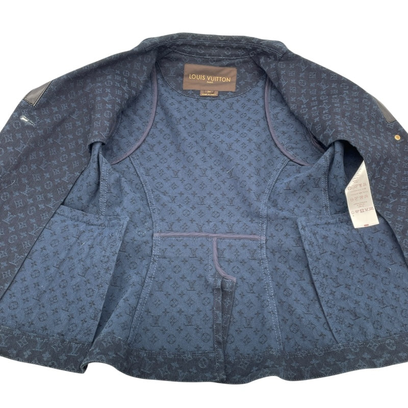 ルイ・ヴィトン LOUIS VUITTON モノグラム総柄ジャケット ネイビー